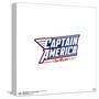 Gallery Pops Marvel Comics Avengers - Captain America Text (Sam Wilson) Wall Art-Trends International-Stretched Canvas