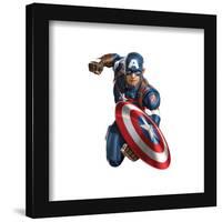 Gallery Pops Marvel Comics Avengers - Captain America Wall Art-Trends International-Framed Gallery Pops