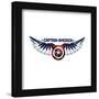 Gallery Pops Marvel Comics Avengers - Captain America Winged Shield Wall Art-Trends International-Framed Gallery Pops