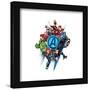 Gallery Pops Marvel Comics Avengers - Group Badge Wall Art-Trends International-Framed Gallery Pops