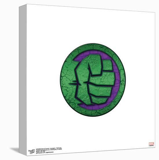 Gallery Pops Marvel Comics Avengers - Hulk Icon Wall Art-Trends International-Stretched Canvas