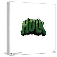 Gallery Pops Marvel Comics Avengers - Hulk Text Wall Art-Trends International-Stretched Canvas