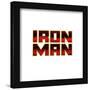 Gallery Pops Marvel Comics Avengers - Iron Man Text Wall Art-Trends International-Framed Gallery Pops