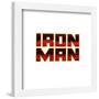 Gallery Pops Marvel Comics Avengers - Iron Man Text Wall Art-Trends International-Framed Gallery Pops