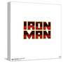 Gallery Pops Marvel Comics Avengers - Iron Man Text Wall Art-Trends International-Stretched Canvas