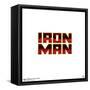 Gallery Pops Marvel Comics Avengers - Iron Man Text Wall Art-Trends International-Framed Stretched Canvas