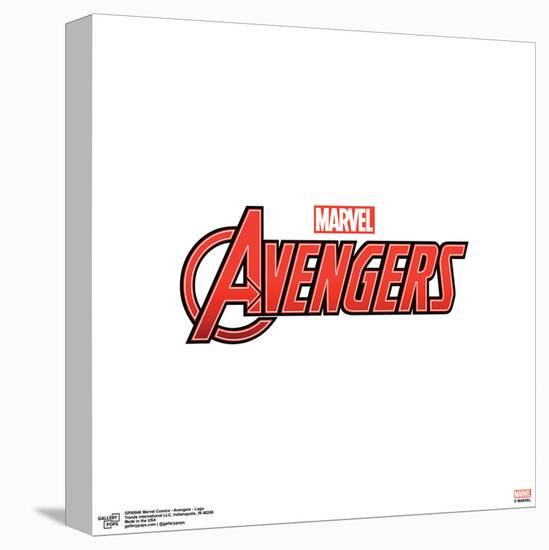 Gallery Pops Marvel Comics Avengers - Logo Wall Art-Trends International-Stretched Canvas