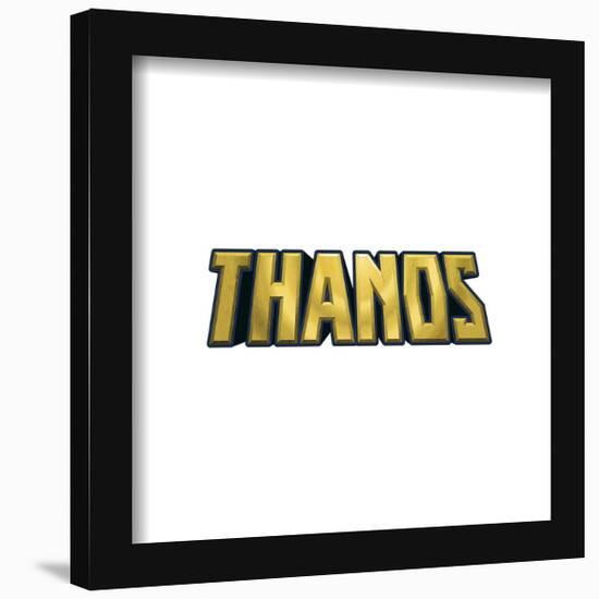 Gallery Pops Marvel Comics Avengers - Thanos Text Wall Art-Trends International-Framed Gallery Pops
