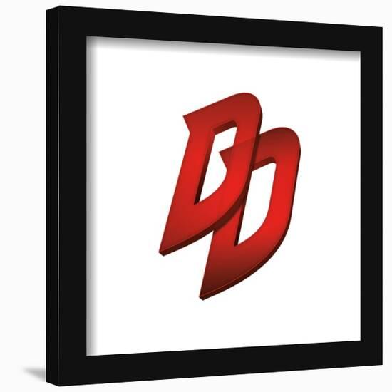 Gallery Pops Marvel Comics Daredevil - DD Symbol Wall Art-Trends International-Framed Gallery Pops