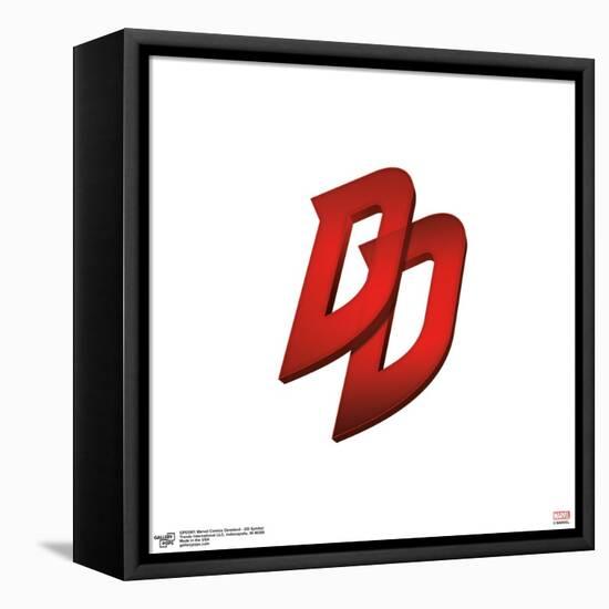 Gallery Pops Marvel Comics Daredevil - DD Symbol Wall Art-Trends International-Framed Stretched Canvas