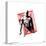 Gallery Pops Marvel Comics Daredevil - Geometric Devil Ink Sketch Wall Art-Trends International-Stretched Canvas