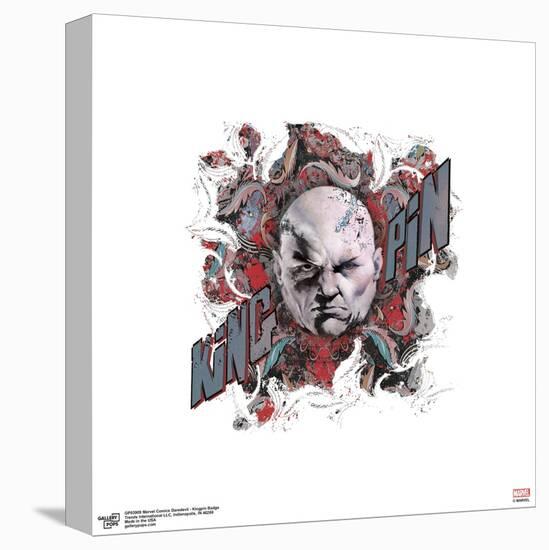 Gallery Pops Marvel Comics Daredevil - Kingpin Badge Wall Art-Trends International-Stretched Canvas