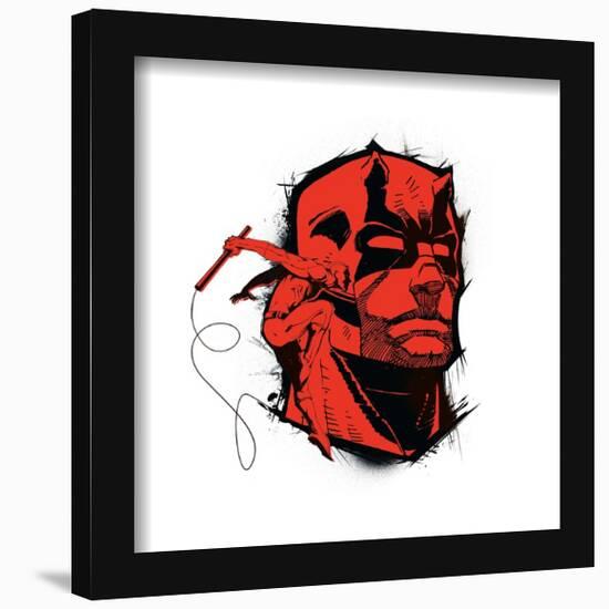 Gallery Pops Marvel Comics Daredevil - Red Devil Badge Wall Art-Trends International-Framed Gallery Pops