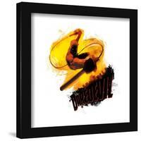 Gallery Pops Marvel Comics Daredevil - Speak of the Devil Text Badge Wall Art-Trends International-Framed Gallery Pops