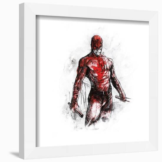 Gallery Pops Marvel Comics Daredevil - The Man Without Fear Sketch Wall Art-Trends International-Framed Gallery Pops