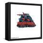 Gallery Pops Marvel Comics - Deadpool - 3D Badge Wall Art-Trends International-Framed Stretched Canvas