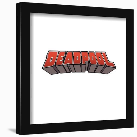 Gallery Pops Marvel Comics - Deadpool - 3D Logo Wall Art-Trends International-Framed Gallery Pops