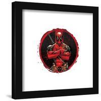 Gallery Pops Marvel Comics - Deadpool - Arms Crossed Badge Wall Art-Trends International-Framed Gallery Pops