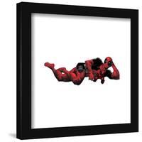 Gallery Pops Marvel Comics - Deadpool - Reclined Pose Wall Art-Trends International-Framed Gallery Pops