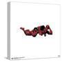 Gallery Pops Marvel Comics - Deadpool - Reclined Pose Wall Art-Trends International-Stretched Canvas