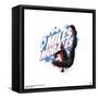 Gallery Pops Marvel Comics Spider-Man - Gallery Badge Miles Morales Wall Art-Trends International-Framed Stretched Canvas