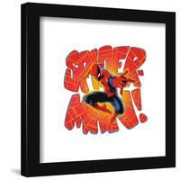 Gallery Pops Marvel Comics Spider-Man - Gallery Badge Spider-Man Wall Art-Trends International-Framed Gallery Pops