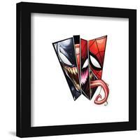 Gallery Pops Marvel Comics Spider-Man - Spider-Man Symbiote Panels Wall Art-Trends International-Framed Gallery Pops