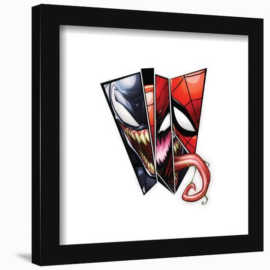 Gallery Pops Marvel Comics Spider-Man - Spider-Man Symbiote Panels Wall Art-Trends International-Framed Gallery Pops