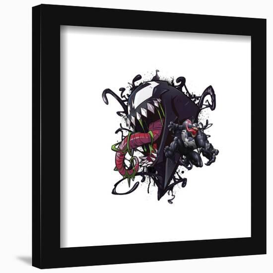 Gallery Pops Marvel Comics Spider-Man - Venom Splatter Art Wall Art-Trends International-Framed Gallery Pops