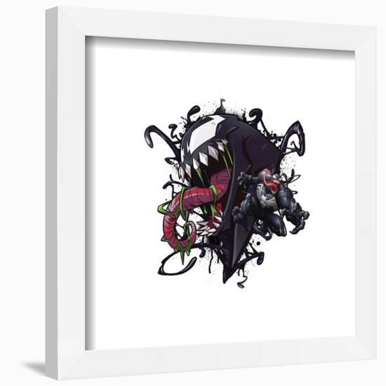 Gallery Pops Marvel Comics Spider-Man - Venom Splatter Art Wall Art-Trends International-Framed Gallery Pops