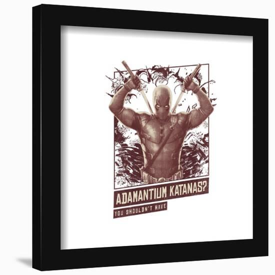 Gallery Pops Marvel Deadpool & Wolverine - Adamantium Katanas Wall Art-Trends International-Framed Gallery Pops