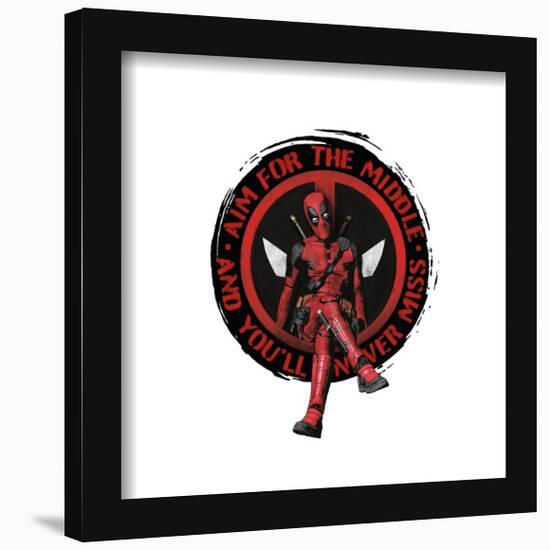 Gallery Pops Marvel Deadpool & Wolverine - Aim For The Middle Wall Art-Trends International-Framed Gallery Pops