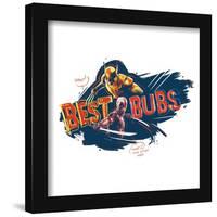 Gallery Pops Marvel Deadpool & Wolverine - Best Bubs Color Text Wall Art-Trends International-Framed Gallery Pops