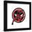 Gallery Pops Marvel Deadpool & Wolverine - Deadpool Katana Badge Wall Art-Trends International-Framed Gallery Pops