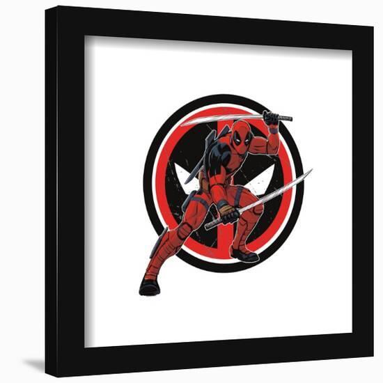 Gallery Pops Marvel Deadpool & Wolverine - Deadpool Katana Badge Wall Art-Trends International-Framed Gallery Pops