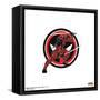 Gallery Pops Marvel Deadpool & Wolverine - Deadpool Katana Badge Wall Art-Trends International-Framed Stretched Canvas