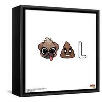 Gallery Pops Marvel Deadpool & Wolverine - Dogpool Emoji Wall Art-Trends International-Framed Stretched Canvas