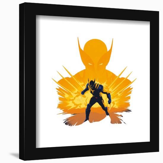 Gallery Pops Marvel Deadpool & Wolverine - Wolverine Burst Wall Art-Trends International-Framed Gallery Pops