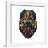 Gallery Pops Marvel Deadpool & Wolverine - Wolverine Medallion Wall Art-Trends International-Framed Gallery Pops