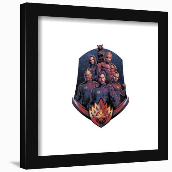 Gallery Pops Marvel Guardians of the Galaxy Vol 3 - Guardians Badge Wall Art-Trends International-Framed Gallery Pops