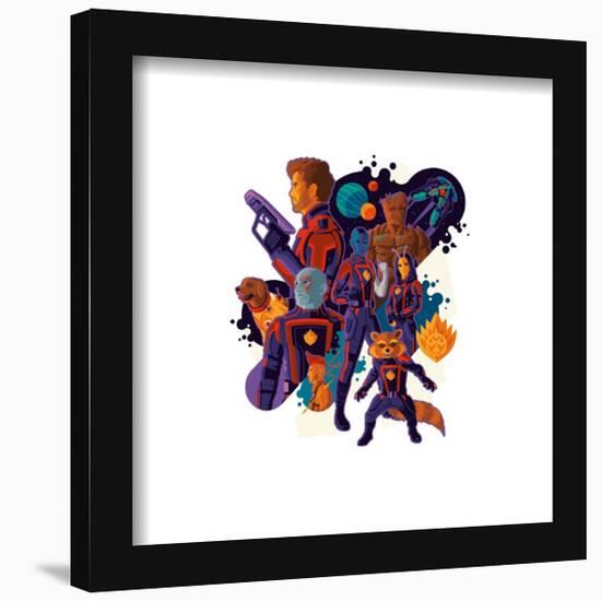 Gallery Pops Marvel Guardians of the Galaxy Vol 3 - Guardians Illustrated Wall Art-Trends International-Framed Gallery Pops