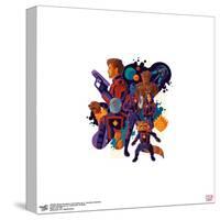 Gallery Pops Marvel Guardians of the Galaxy Vol 3 - Guardians Illustrated Wall Art-Trends International-Stretched Canvas