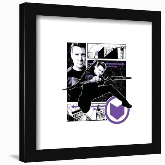 Gallery Pops Marvel Hawkeye - Hawkeye Panel Graphic Wall Art-Trends International-Framed Gallery Pops