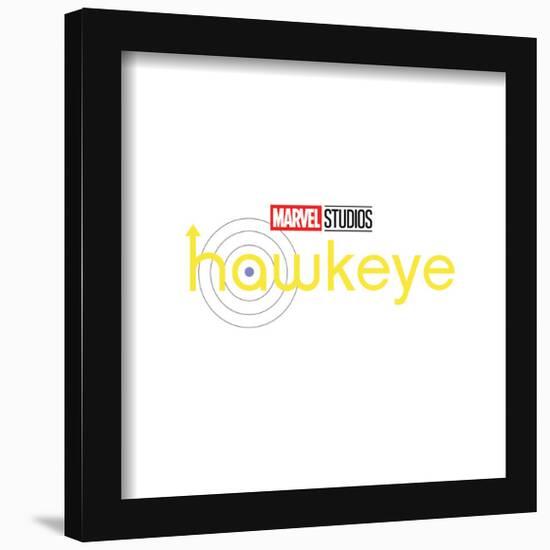 Gallery Pops Marvel Hawkeye - Logo Wall Art-Trends International-Framed Gallery Pops