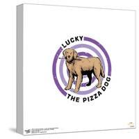 Gallery Pops Marvel Hawkeye - Lucky The Pizza Dog Bullseye Wall Art-Trends International-Stretched Canvas