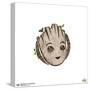 Gallery Pops Marvel I Am Groot - Baby Groot Face Wall Art-Trends International-Stretched Canvas