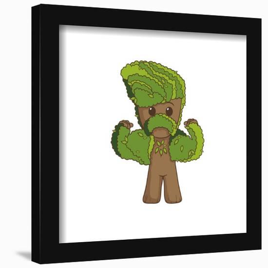 Gallery Pops Marvel I Am Groot - Baby Groot Hair Illustrated Wall Art-Trends International-Framed Gallery Pops