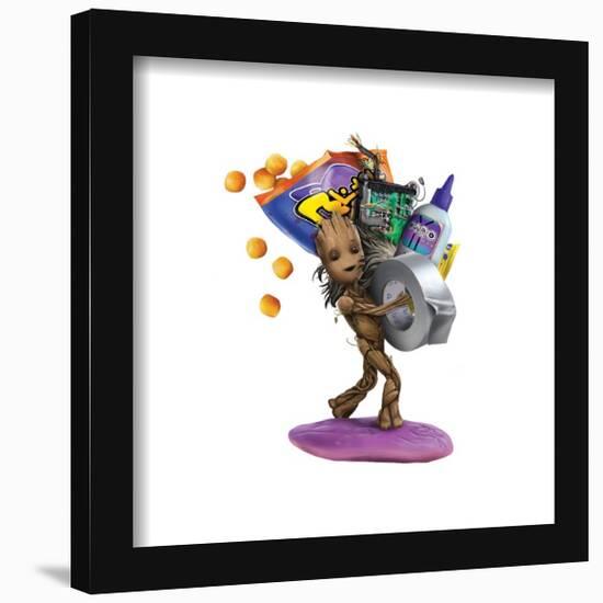Gallery Pops Marvel I Am Groot - Baby Groot Snacks Wall Art-Trends International-Framed Gallery Pops