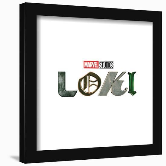 Gallery Pops Marvel Loki - Logo Wall Art-Trends International-Framed Gallery Pops