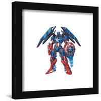 Gallery Pops Marvel Mech Strike: Monster Hunters - Captain America Wall Art-Trends International-Framed Gallery Pops